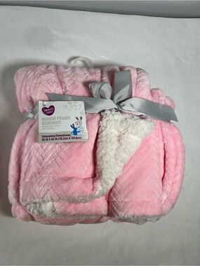 Parents choice pink baby blanket 30x40